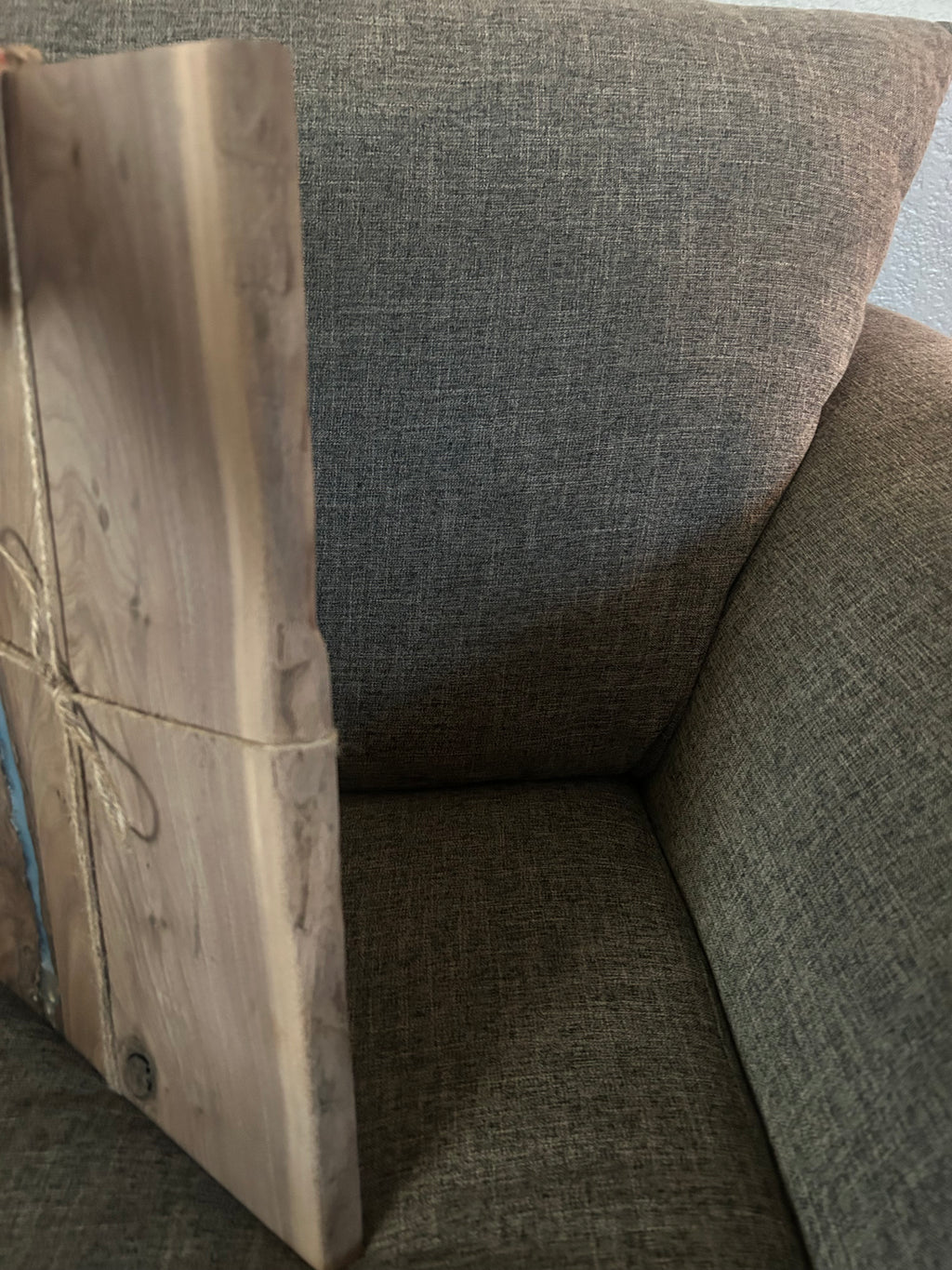 Live Edge Walnut & Deep Blue Epoxy River Charcuterie Board