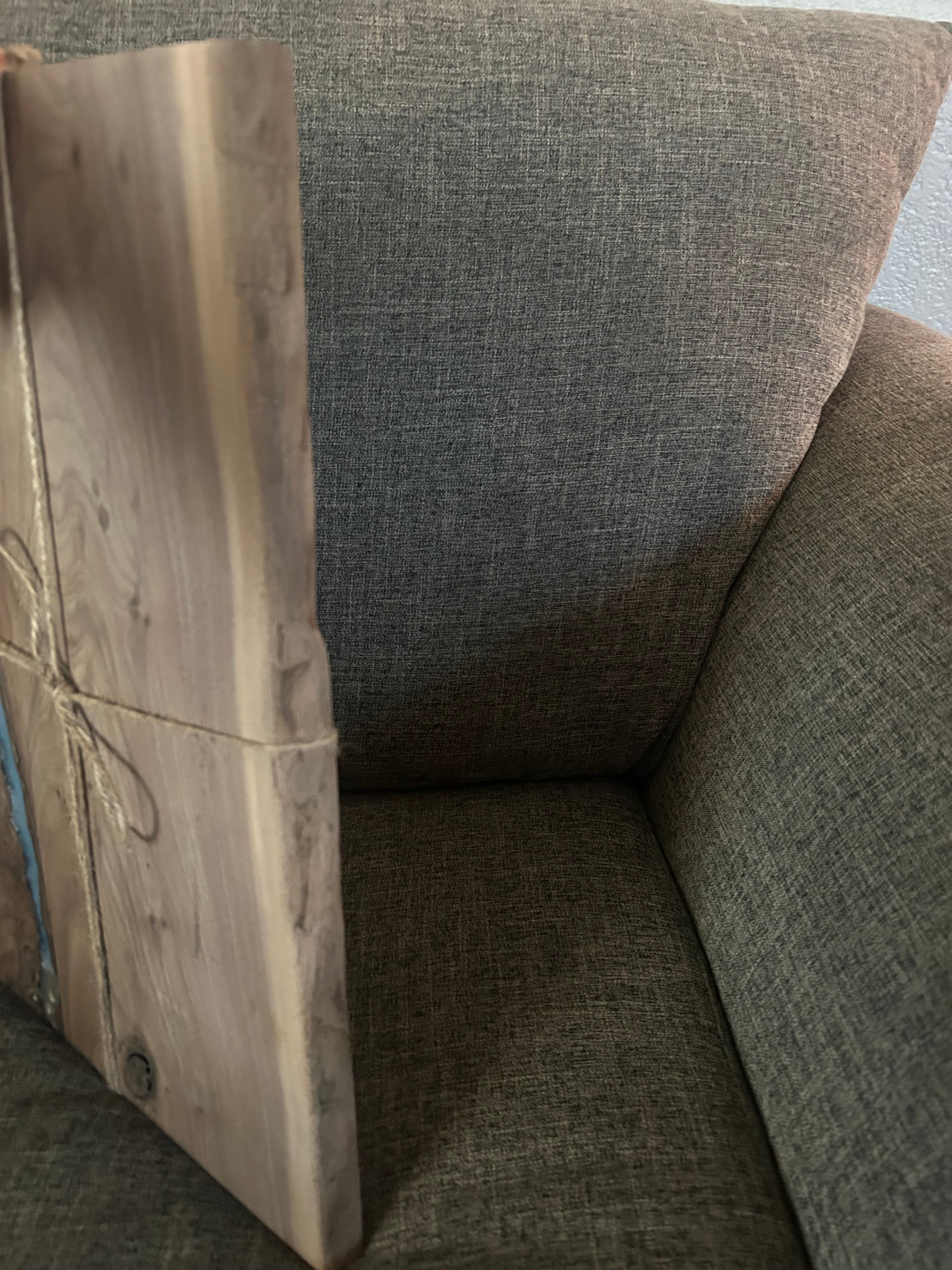 Live Edge Walnut & Deep Blue Epoxy River Charcuterie Board