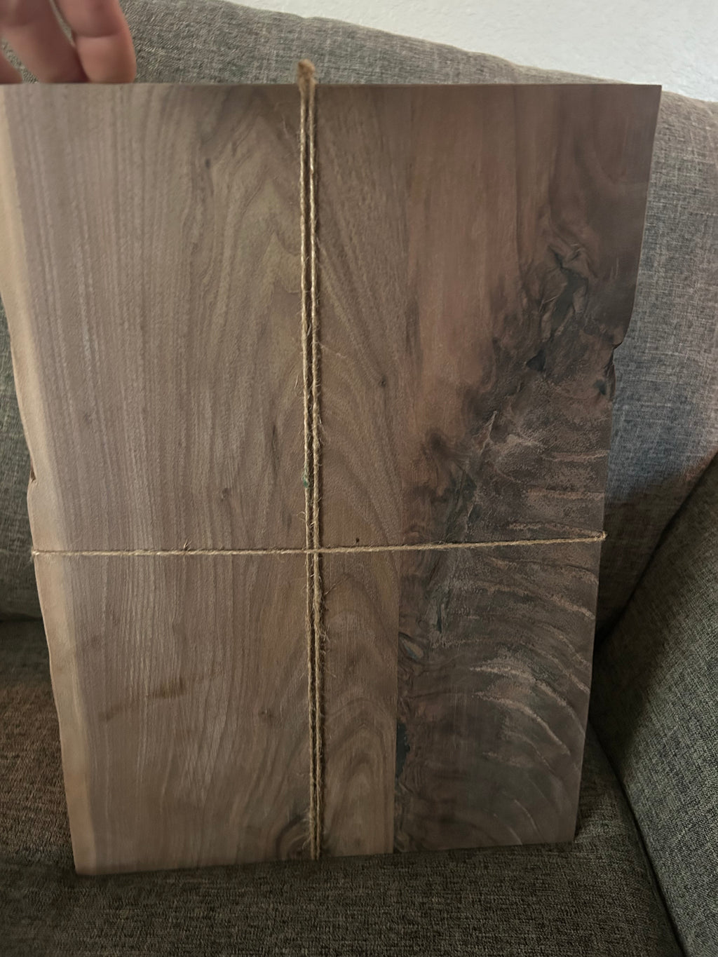 Live Edge Walnut & Deep Blue Epoxy River Charcuterie Board