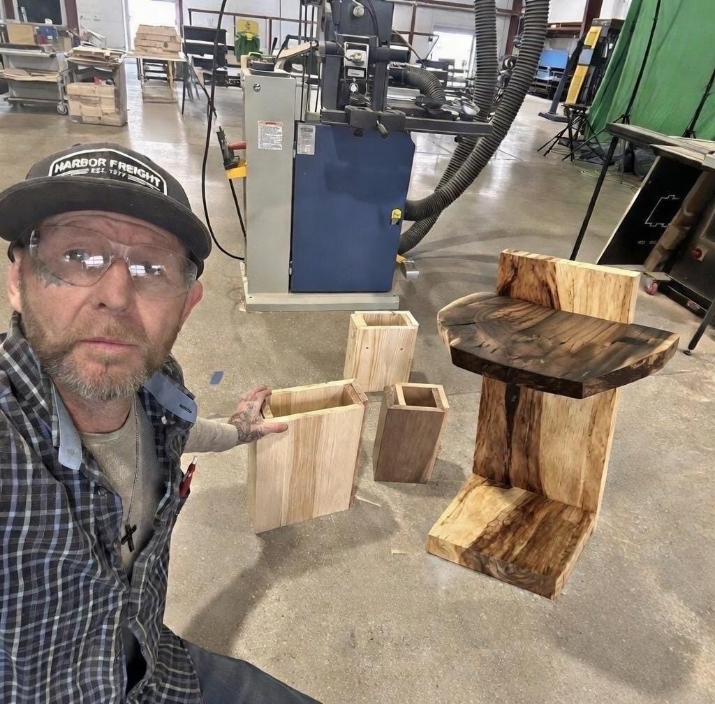 Handmade Live Edge Wood C Table | Modern Walnut Sofa Side Table | Handmade Couch Slide Under Table | Solid Wood Furniture