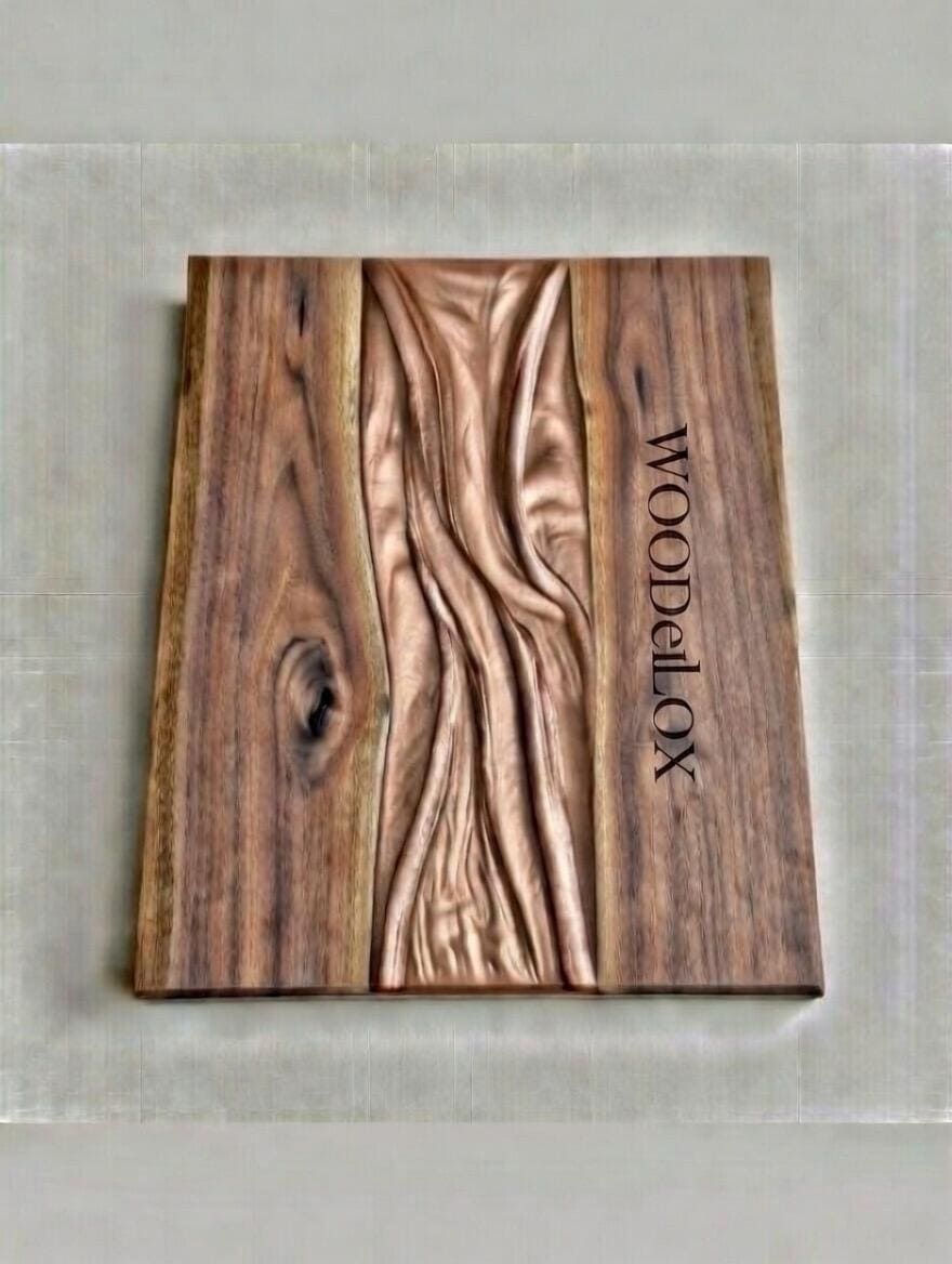 Handmade Walnut Epoxy River Charcuterie Board | Live Edge Serving Tray | Luxury Housewarming Gift | Weeding gift | Crafted in USA